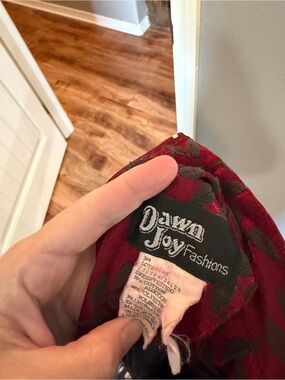 Dawn Joy Fashions Burgundy Floral Maxi Dress